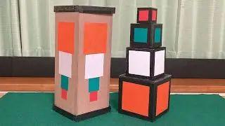 ひっくり返しても...　【ピラミッドマジック種明かし】Cube Pyramid Magic Trick with Tutorial.