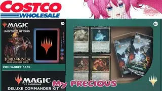 Unpacking the Sauron Commander Deck LOTR Magic Set from Costco!
