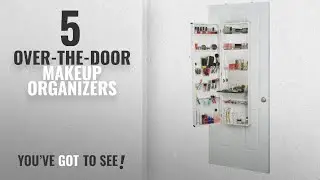 Top 10 Over-The-Door Makeup Organizers [2018]: Mirrotek Beauty Armoire Makeup Organizer with Vanity