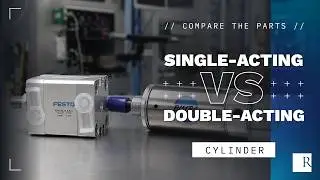Compare the Parts: Single-Acting Cylinder v. Double-Acting Cylinder