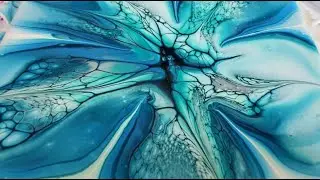 52 Create Breathtaking Blue Blooms Using the Bloom Technique | Acrylic Fluid Art