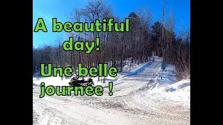Trois-Rivi&egrave;res to/&agrave; St-Stanislas by/en snowmobile/motoneige.