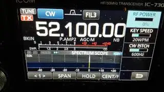 Testing my new us call in cw KI7ZRB de vk3meg