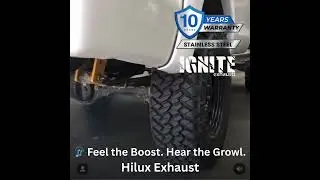 Toyota Hilux 4x4 Exhaust Growl | Ignite 3&rdquo; Stainless System | 10 Years Warranty