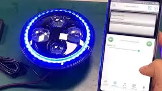 App Controlled RGB Halo Color Changing LED Headlights for Jeep & Land Rover