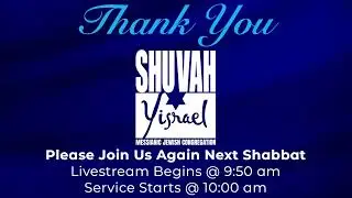 Shuvah Yisrael Shabbat Service 11/29