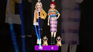 Fashion show game who is winner 🏆| Modern world casual #fashionshow #shorts
