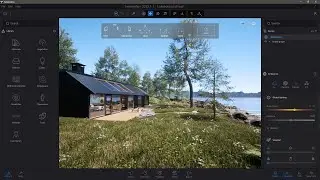 TWINMOTION — Урок 1 — Запуск, начало работы с шаблонами, интерфейс, трассировка пути в реальном в...