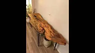 Tree Wood Trunk Furniture Table Modern Aesthetic #woodfurniture #treetrunk #homedecor #table #wood