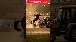 Horse Climbs on Top of JCB! 😲 | Unexpected Farm Moment #shortsvideo