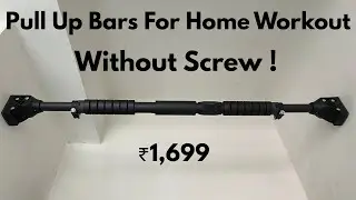 Installs in SECONDS! Boldfit No-Screw Pull Up Bar Installation | Chin Up Bar | Door Way Hanging Rod