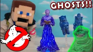 Ghostbusters Movie Custom Figures! Library Ghost?? Slimer & Scolari Bros! Puppet Steve