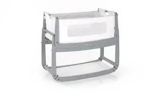 SnuzPod 3 Bedside Crib 3-in-1 with Mattress in Dove Grey