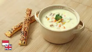 Anti Gagal & Praktis! Resep SUP AYAM KRIM / CREAMY CHICKEN SOUP