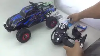 unboxing rc remote mobil FEIYUE FY05 2.4ghz 4WD skala 1:12 V WL 12428 12428B