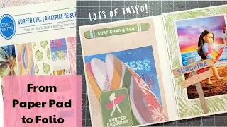 New Michaels Paper Pad Turned Into A Perfect Summer Folio!