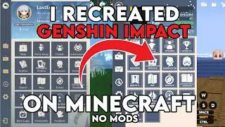 I RECREATED GENSHIN IMPACT IN MINECRAFT