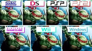 TMNT (2007) GBA vs DS vs PSP vs PS2 vs GameCube vs Wii vs PC [Graphics Comparison]