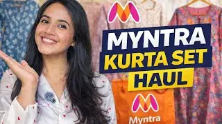 Myntra Kurta Sets Haul 😍 | Premium Cotton Kurta Set Review | Myntra Haul