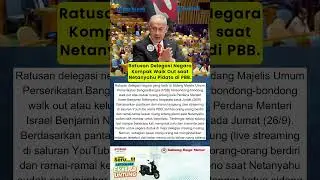 Ratusan Delegasi Negara Kompak Walk Out saat Netanyahu Pidato di PBB