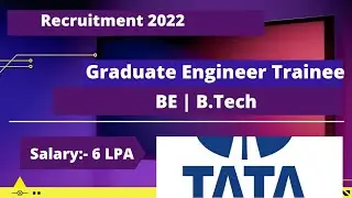 TATA Power Off Campus Drive For 2022 Batch | TATA Power Recruitment 2022 | TCS NQT Hiring 2021 Batch