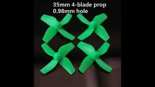 35mm 4-blade propeller for duct fan or 8520,720 brush motors with 1.0mmm shaft