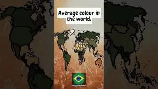 What&rsquo;s the average colour of your country? #shorts #geography #mapping