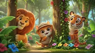 Animal Peekaboo Song | kids nursery rhymes | Baby Song, Cute Animal Cartoon 🐾🎵