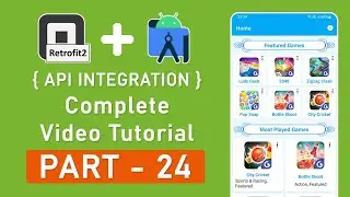 Create Featured Game Home Fragment - JSON API Integration in Android Studio Retrofit2 - Krishna Apps