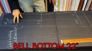 Bell Bottom 22&rdquo; Full Tutorial | My New Vlog | 40 size pant full cutting | Easy to learn 