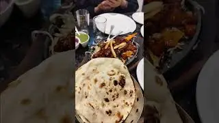 chicken sizzlers with tandoori roti and dal tadka