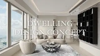 Grande Interior Design - Curvy Melodic Oasis Design Concept 柔和曲線極簡居室設計概念