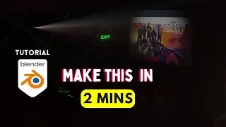 Projector Effect in Blender In 2 Minutes - Blender Tutorial 2023