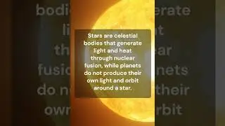What is the difference between a star and a planet? #astronomy #space #cosmology