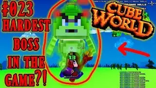 Cube World Videos Deutsch #023 HARDEST Boss in the game? Cubeworld