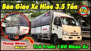 B&agrave;n Giao Xe Tải Hino 3.5 Tấn Th&ugrave;ng Nh&ocirc;m Inox K&egrave;o C&aacute;p Đ&agrave; Lạt |Gi&aacute; Xe Hino 300 XZU720L 3T5 Th&ugrave;ng Bạt