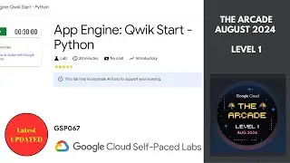 App Engine: Qwik Start - Python || Arcade Level 1 || #qwiklabs || #GSP067