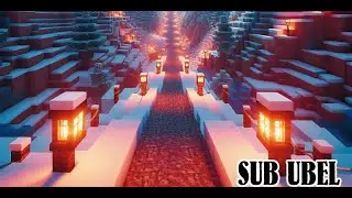 SubUbel | &iexcl;Mi base helada ahora tiene su propia autopista! 🧊🚆 | #minecraft