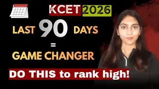 KCET 2026 Study Strategy from November | @BotanyBloom5