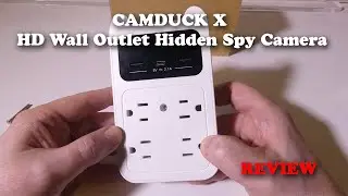 ОБЗОР Скрытой шпионской камеры CAMDUCK X HD для настенной розетки