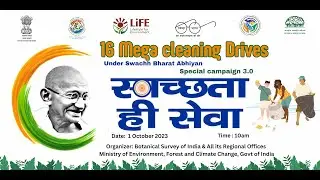 Mega Cleaning Drive under Swachhta Hi Seva campaign by the Botanical Survey of India on 1st October