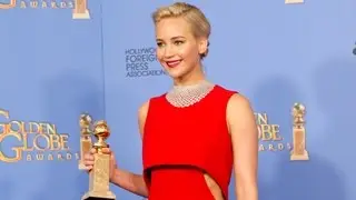 Jennifer Lawrence - Pressroom - Golden Globes 2016