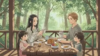 The Animation Kids 8K: Shows a small family and happiness.