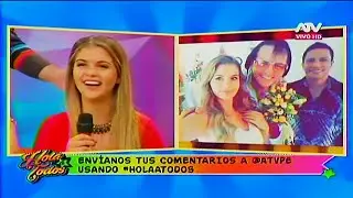 HOLA A TODOS 01/07/16 BRUNELLA HORNA Y RENZO COSTA HABLAN DE SU BODA SIMBÓLICA EN 'LAS VEGAS'