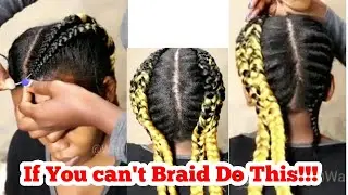 If You Can't Braid Do This!!! Very simple and beginner friendly 