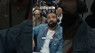 Drake takes OVER the broadcast💀 #raptors #drake