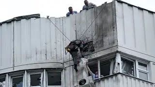 Drones hit Moscow buildings as Kyiv faces third Russian bombardment in 24 hours