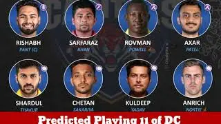 DC vs SRH | Head to Head Records | Predicted Playing 11 of DC and SRH #shorts