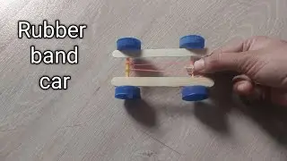 DIY mini Rubber band car |Rubber band car 