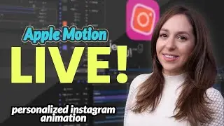 Apple Motion Tutorial - LIVE!!!